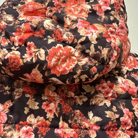 Puffer Floral Jacket with the Hood - Picture 9 of 14